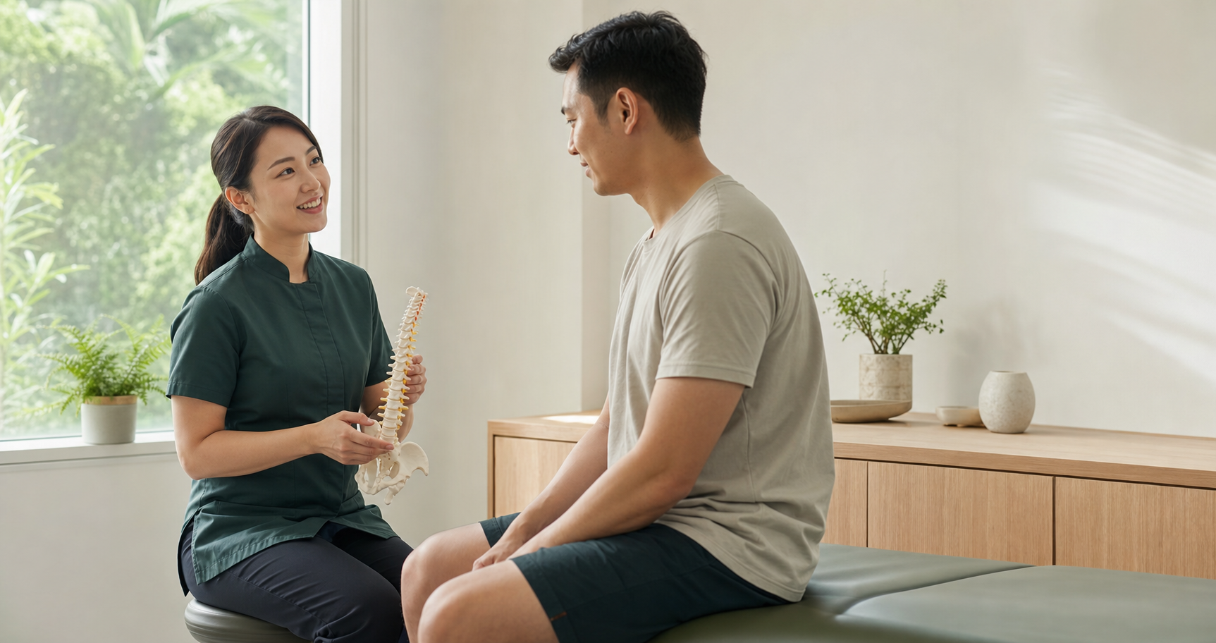 Singapore chiropractor providing Chiropractic care consultation